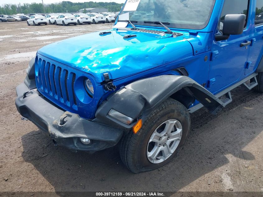 2022 Jeep Wrangler Unlimited Sport S 4X4 VIN: 1C4HJXDN3NW133967 Lot: 39712159