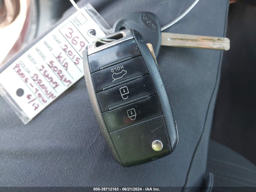 2015 Kia Sorento Lx VIN: 5XYKT4A70FG631210 Lot: 39712163