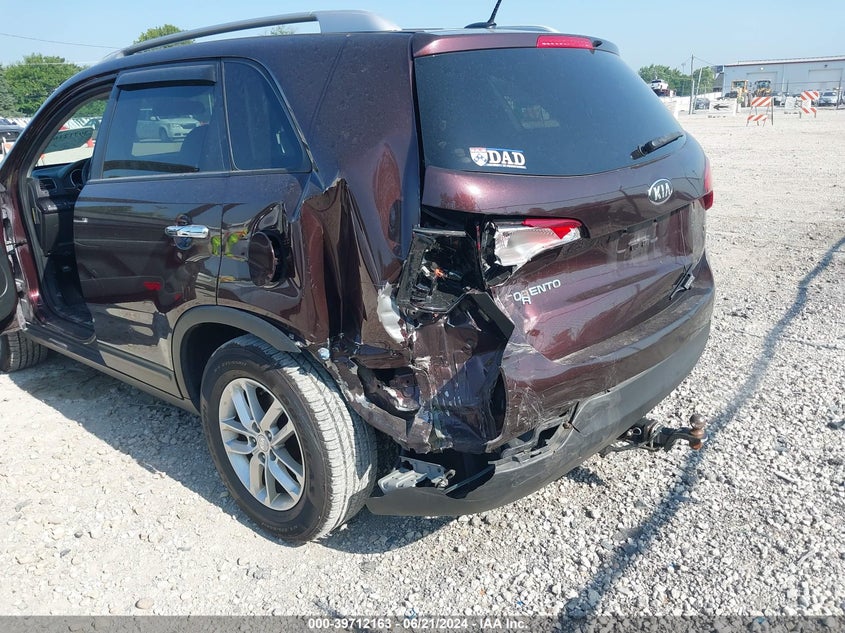 2015 Kia Sorento Lx VIN: 5XYKT4A70FG631210 Lot: 39712163