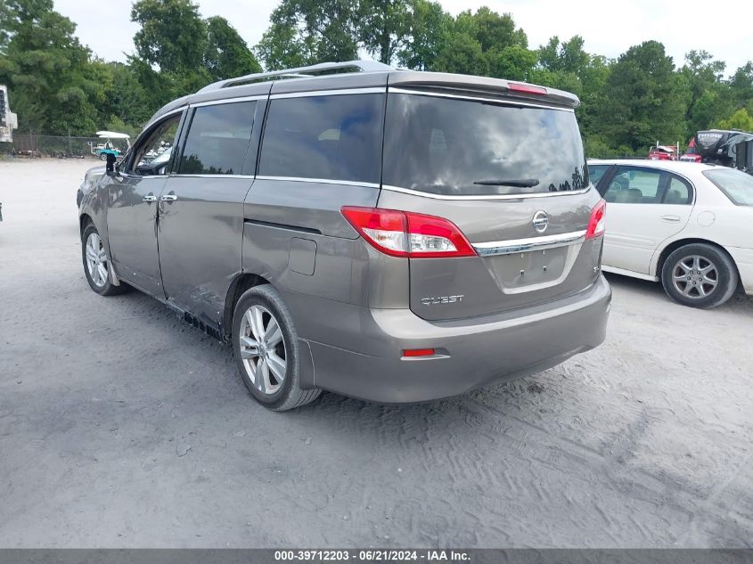 2014 Nissan Quest S/Sv/Sl/Le VIN: JN8AE2KP9E9102819 Lot: 39712203