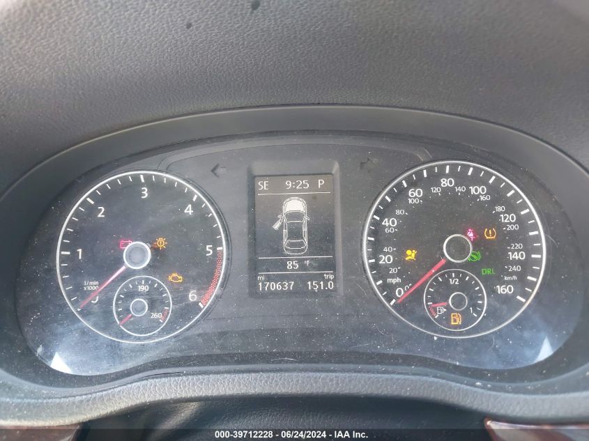 2013 Volkswagen Passat 2.0L Tdi Sel Premium VIN: 1VWCN7A39DC145328 Lot: 39712228