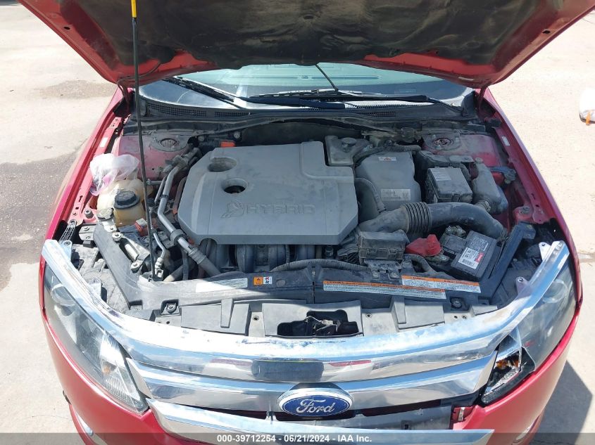 2011 Ford Fusion Hybrid VIN: 3FADP0L34BR125739 Lot: 39712254