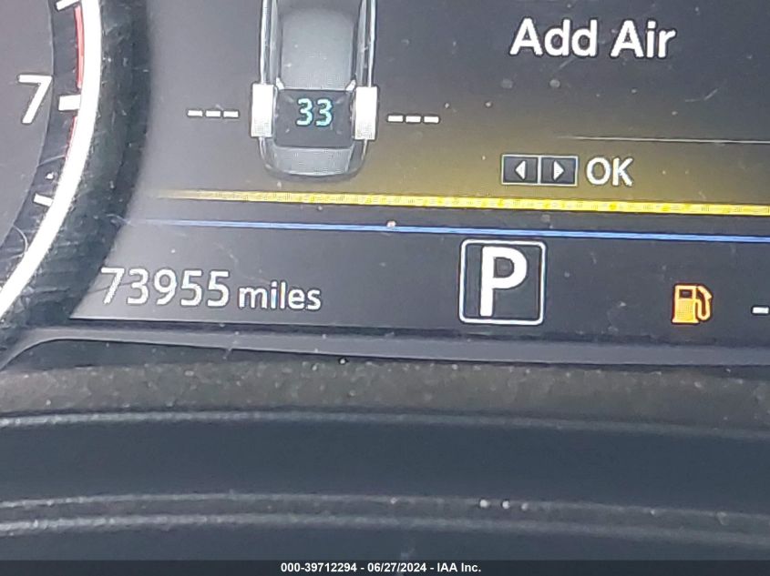 2019 Nissan Maxima S/Sl/Sr/Sv/Platinum VIN: 1N4AA6AV1KC367317 Lot: 39712294