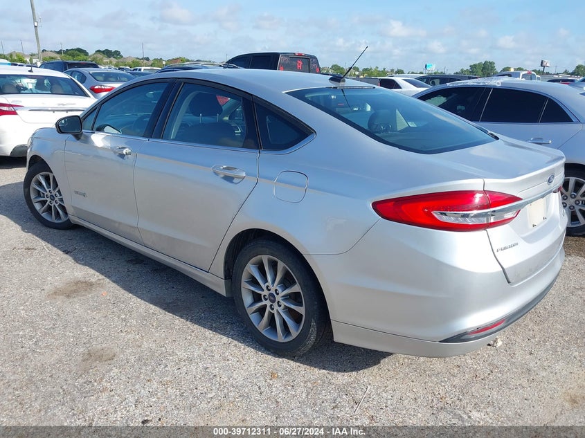 VIN 3FA6P0LU3HR380666 2017 FORD FUSION HYBRID SE