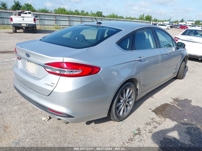 VIN 3FA6P0LU3HR380666 2017 FORD FUSION HYBRID SE
