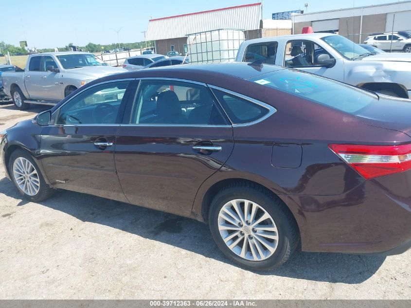 2013 Toyota Avalon Hybrid Limited VIN: 4T1BD1EBXDU015385 Lot: 39712363