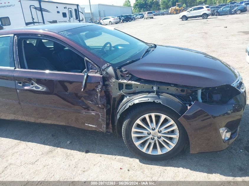 2013 Toyota Avalon Hybrid Limited VIN: 4T1BD1EBXDU015385 Lot: 39712363