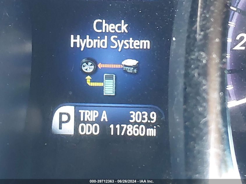 2013 Toyota Avalon Hybrid Limited VIN: 4T1BD1EBXDU015385 Lot: 39712363