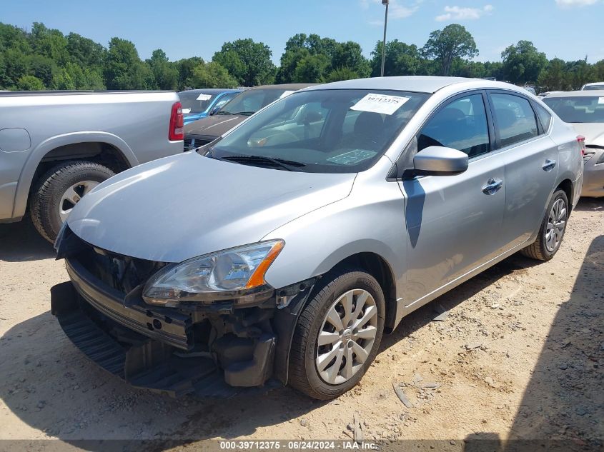 2014 Nissan Sentra Sv VIN: 3N1AB7AP5EY330221 Lot: 39712375