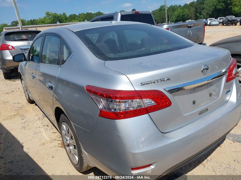 2014 Nissan Sentra Sv VIN: 3N1AB7AP5EY330221 Lot: 39712375