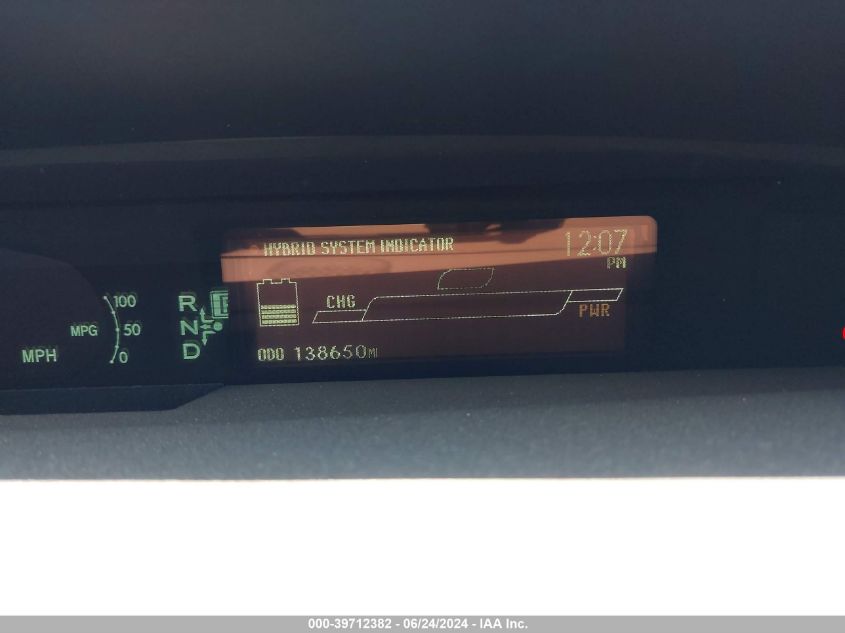 2011 Toyota Prius Three VIN: JTDKN3DUXB0255895 Lot: 39712382