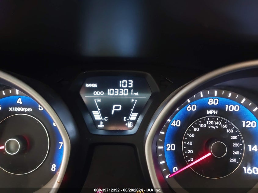 2013 Hyundai Elantra Gs VIN: KMHDH6AE6DU013837 Lot: 39712392