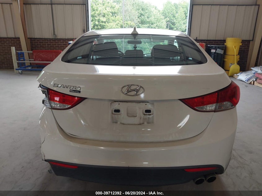 2013 Hyundai Elantra Gs VIN: KMHDH6AE6DU013837 Lot: 39712392