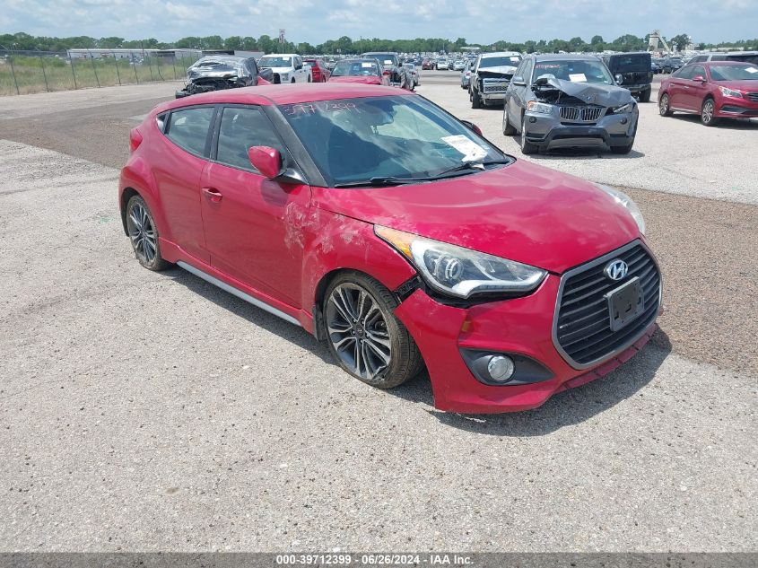 2016 Hyundai Veloster Turbo VIN: KMHTC6AE4GU286757 Lot: 39712399