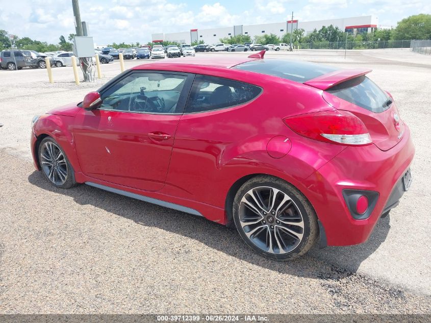 2016 Hyundai Veloster Turbo VIN: KMHTC6AE4GU286757 Lot: 39712399