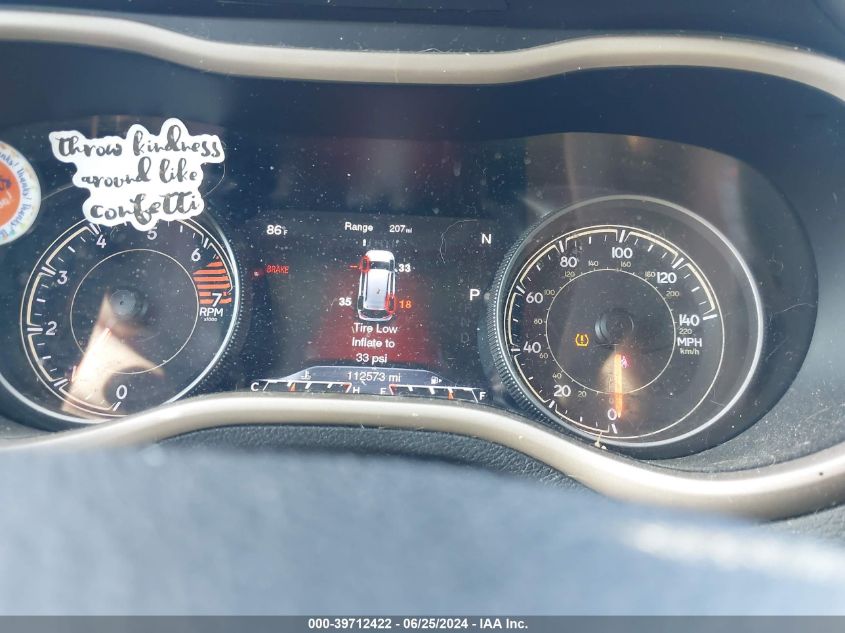 2017 Jeep Cherokee Limited VIN: 1C4PJLDB7HW573964 Lot: 39712422