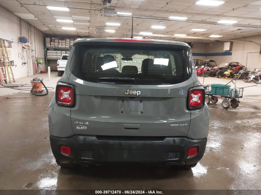 2019 Jeep Renegade Sport 4X4 VIN: ZACNJBAB7KPK88981 Lot: 39712470