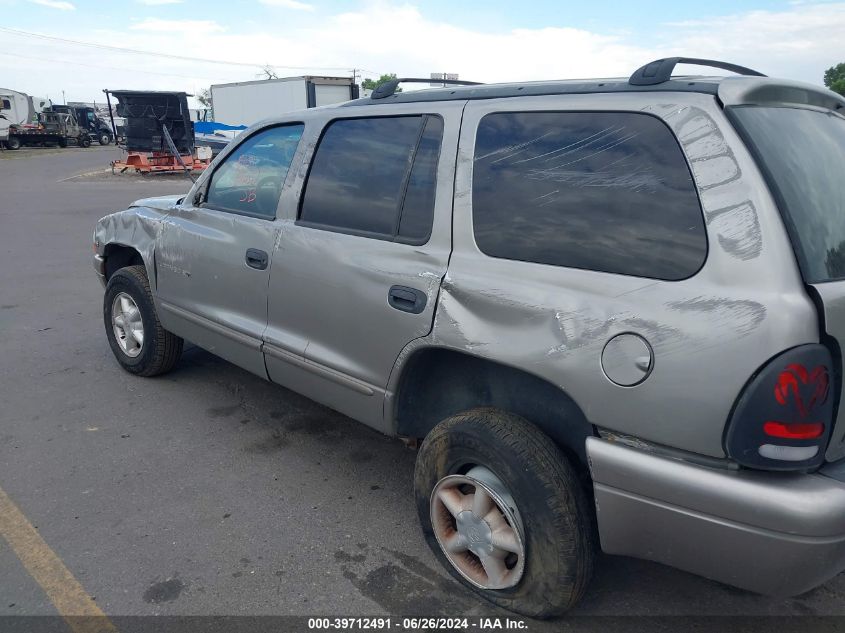 2000 Dodge Durango VIN: 1B4HS28NXYF308887 Lot: 39712491