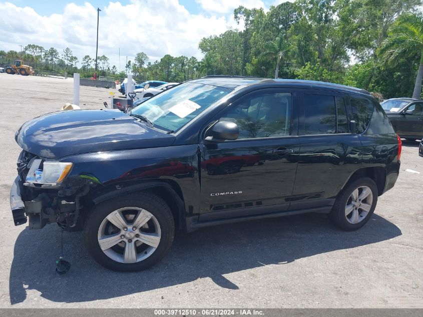 2013 Jeep Compass Latitude VIN: 1C4NJDEB9DD222670 Lot: 39712510