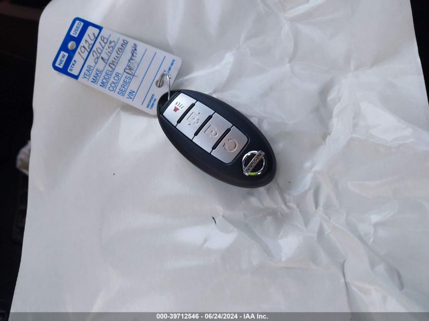 2018 Nissan Murano Sv VIN: 5N1AZ2MH7JN120366 Lot: 39712546