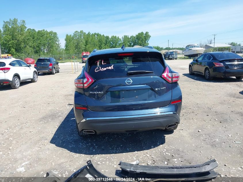 2018 Nissan Murano Sv VIN: 5N1AZ2MH7JN120366 Lot: 39712546