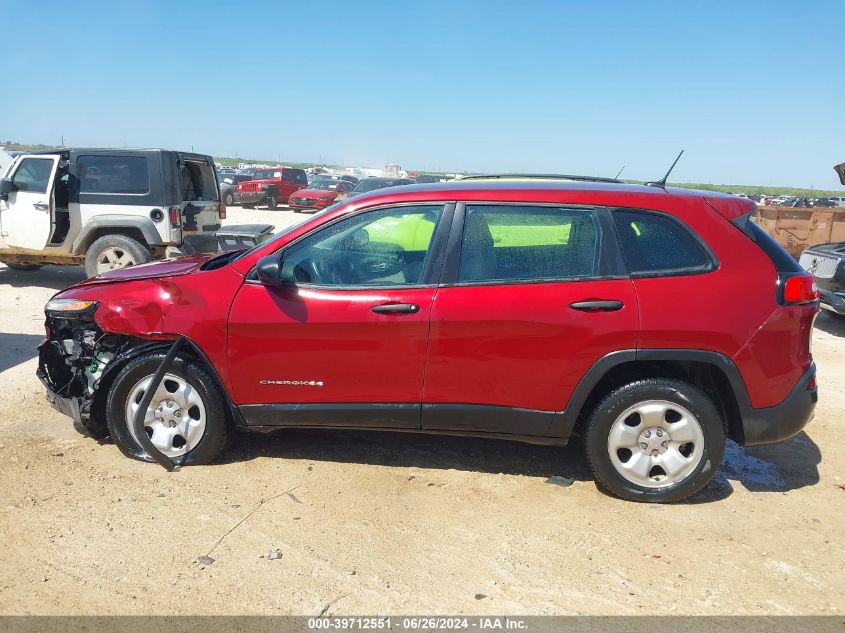 2015 Jeep Cherokee Sport VIN: 1C4PJLAB1FW530917 Lot: 39712551