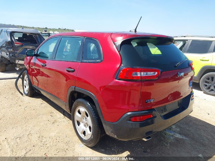 2015 Jeep Cherokee Sport VIN: 1C4PJLAB1FW530917 Lot: 39712551