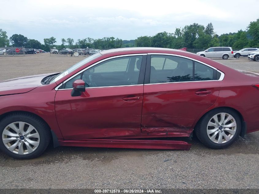 2016 Subaru Legacy 2.5I Premium VIN: 4S3BNBF6XG3015857 Lot: 39712578