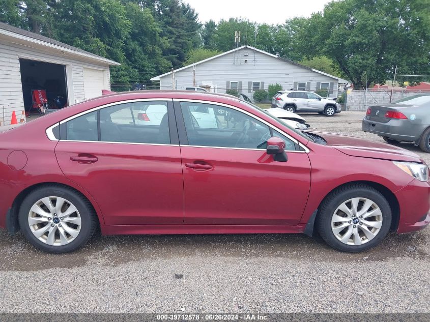 2016 Subaru Legacy 2.5I Premium VIN: 4S3BNBF6XG3015857 Lot: 39712578