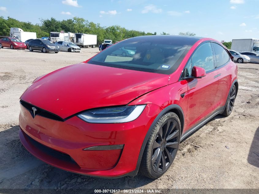 2023 Tesla Model X Dual Motor All-Wheel Drive/Standard Range VIN: 7SAXCDE55PF366813 Lot: 39712617