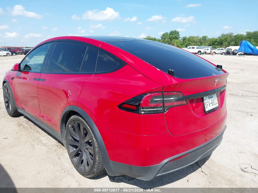 2023 Tesla Model X Dual Motor All-Wheel Drive/Standard Range VIN: 7SAXCDE55PF366813 Lot: 39712617