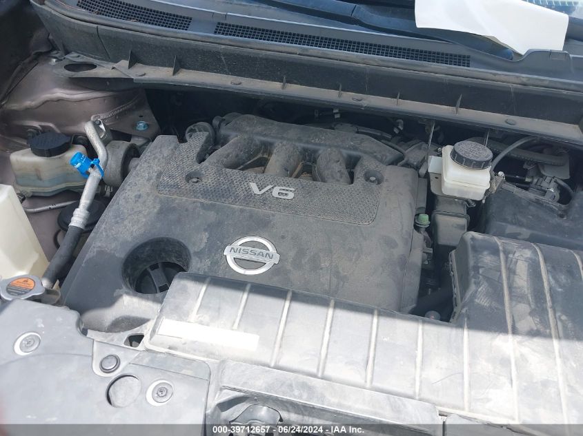 2013 Nissan Murano Sl VIN: JN8AZ1MUXDW204146 Lot: 39712657