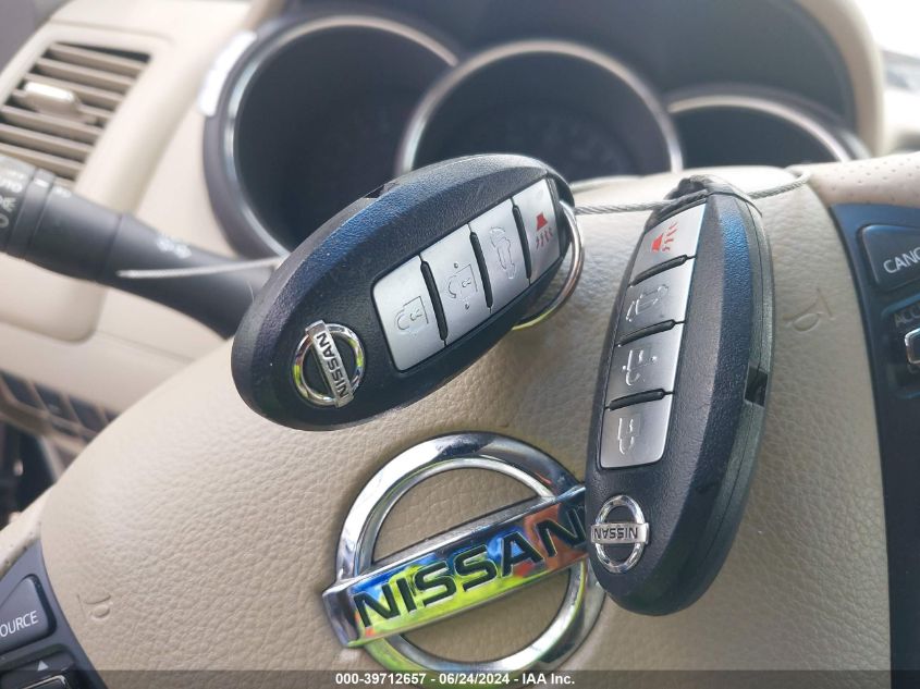 2013 Nissan Murano Sl VIN: JN8AZ1MUXDW204146 Lot: 39712657