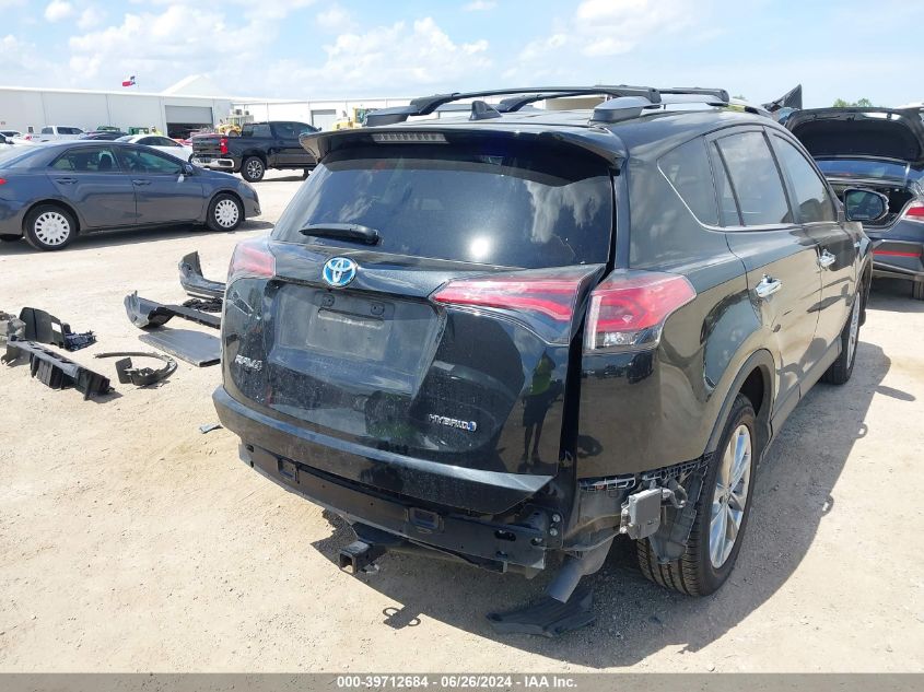 2017 Toyota Rav4 Hybrid Limited VIN: JTMDJREV8HD135626 Lot: 39712684