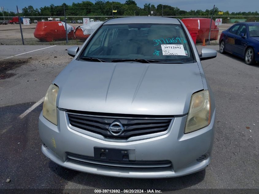 2011 Nissan Sentra 2.0S VIN: 3N1AB6APXBL626175 Lot: 39712692