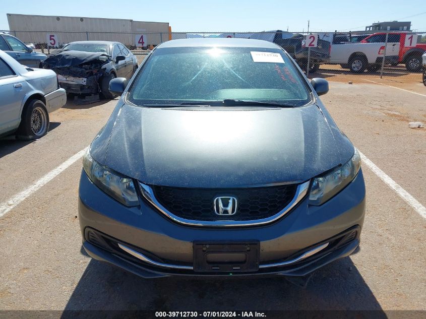 2013 Honda Civic Lx VIN: 19XFB2F59DE097828 Lot: 39712730