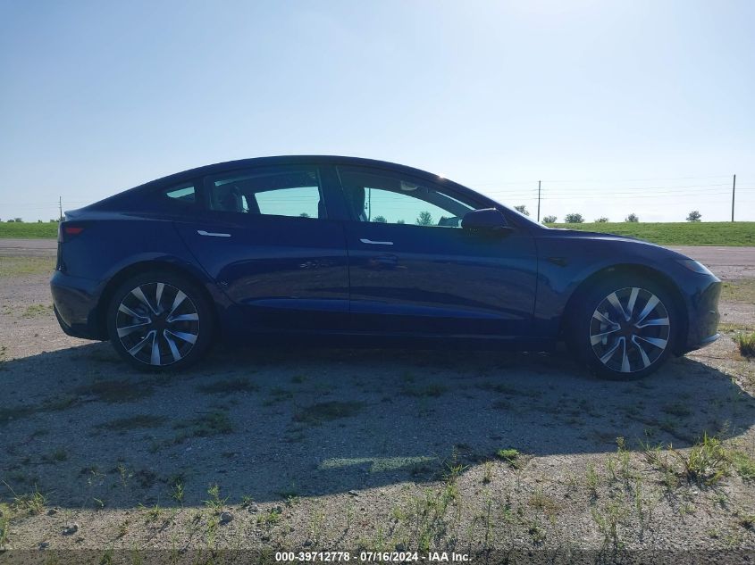 5YJ3E1EA8RF751061 2024 Tesla Model 3 Rear-Wheel Drive