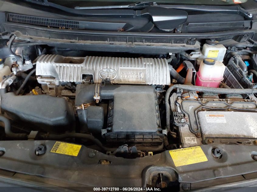 2012 Toyota Prius Plug-In VIN: JTDKN3DP9C3019782 Lot: 39712780