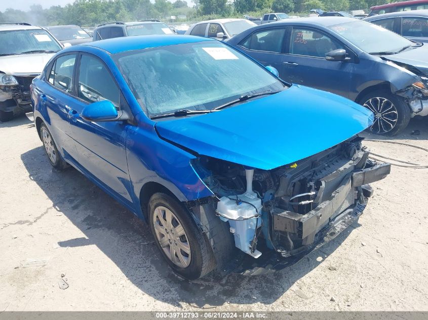 2022 Kia Rio S VIN: 3KPA24AD1NE444087 Lot: 39712793