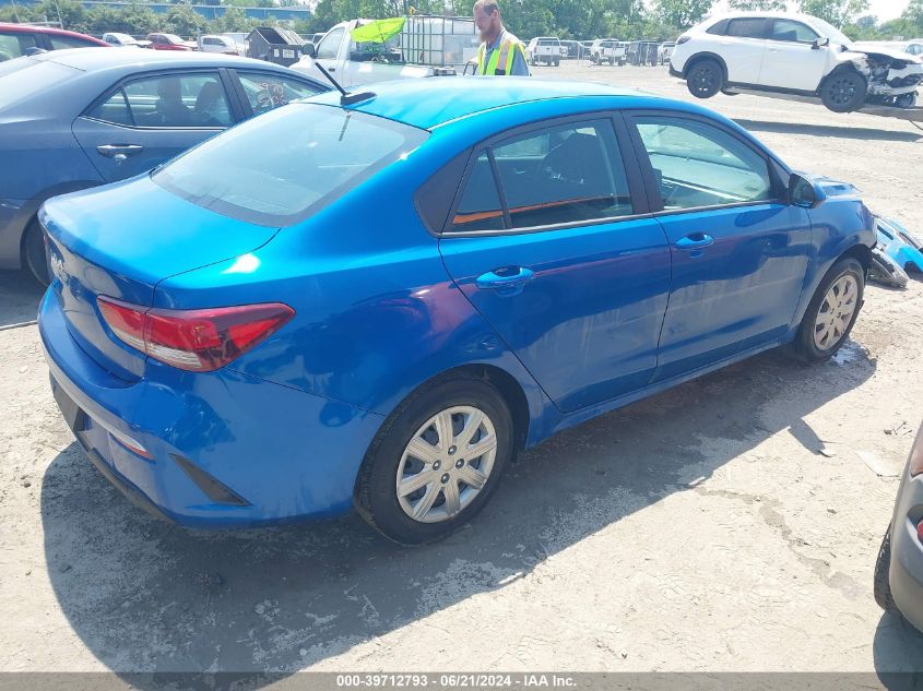 2022 Kia Rio S VIN: 3KPA24AD1NE444087 Lot: 39712793