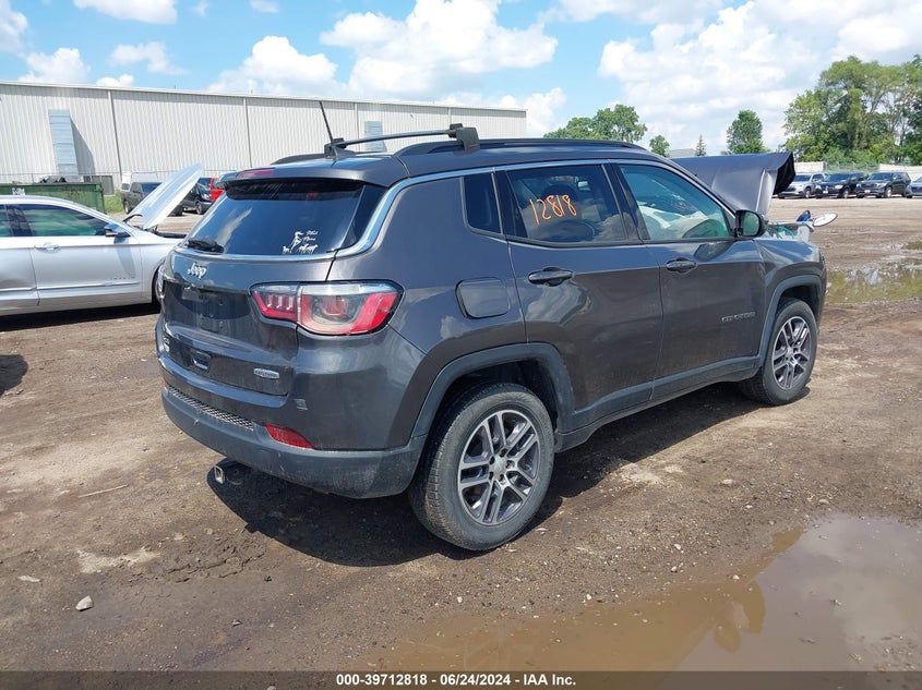 VIN 3C4NJDBB1HT656862 2017 JEEP NEW COMPASS LATITUDE 4X4