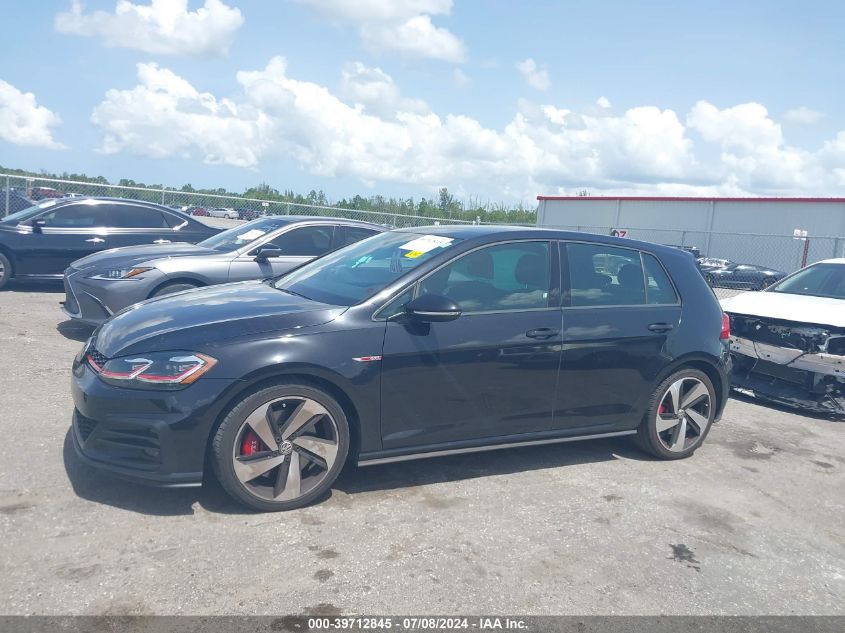 2018 Volkswagen Golf Gti 2.0T Autobahn/2.0T S/2.0T Se VIN: 3VW447AU7JM279877 Lot: 39712845