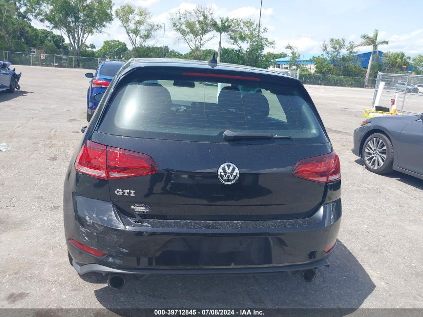 2018 Volkswagen Golf Gti 2.0T Autobahn/2.0T S/2.0T Se VIN: 3VW447AU7JM279877 Lot: 39712845
