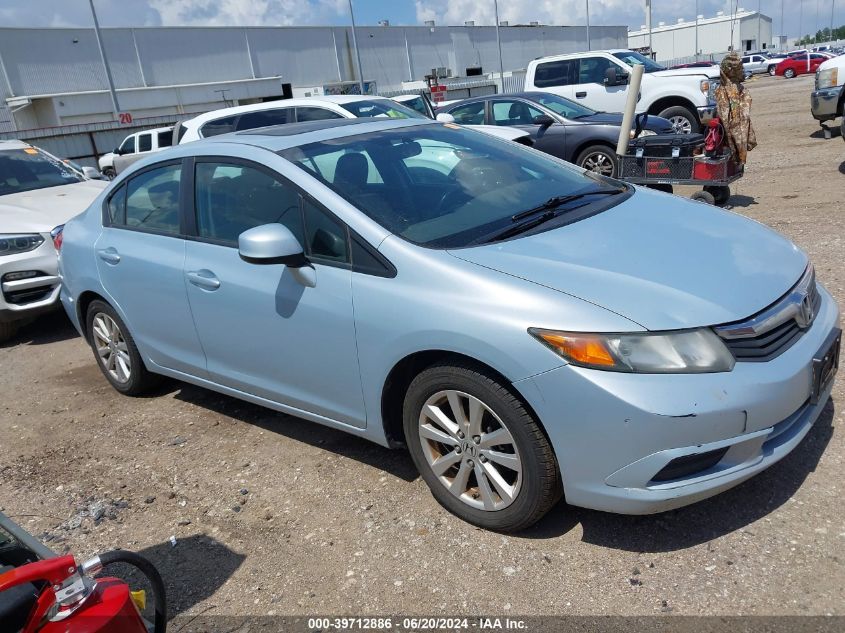 2012 Honda Civic Ex-L VIN: 2HGFB2F96CH507640 Lot: 39712886