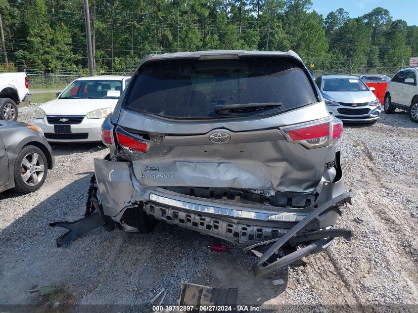 2016 Toyota Highlander Le V6 VIN: 5TDZKRFH4GS167651 Lot: 39712897