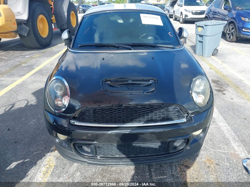 2013 Mini Coupe Cooper S VIN: WMWSX3C59DT466430 Lot: 39712968