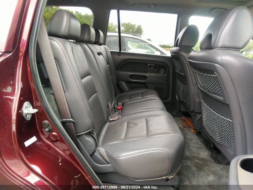 2007 Honda Pilot Exl VIN: 2HKYF18527H533066 Lot: 39712999