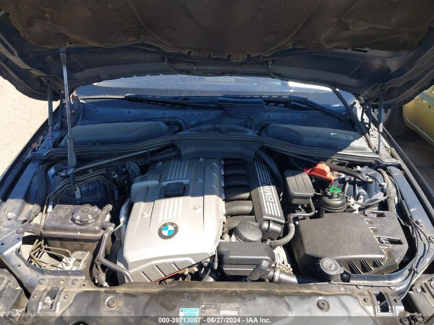 2007 BMW 525I VIN: WBANE53527CW62485 Lot: 39713007