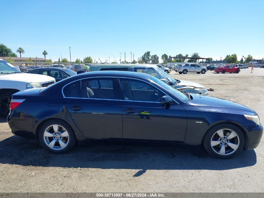 2007 BMW 525I VIN: WBANE53527CW62485 Lot: 39713007