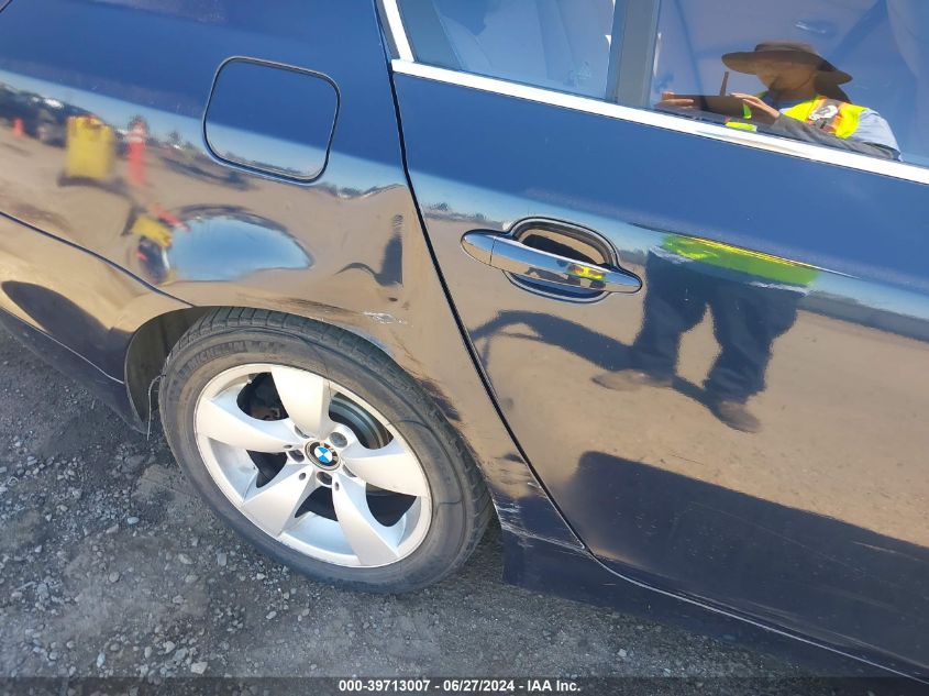 2007 BMW 525I VIN: WBANE53527CW62485 Lot: 39713007